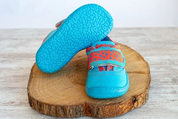 Детские босоногие кеды Sambas the bambas Bambita Amanita — синие — фото 1 из 2