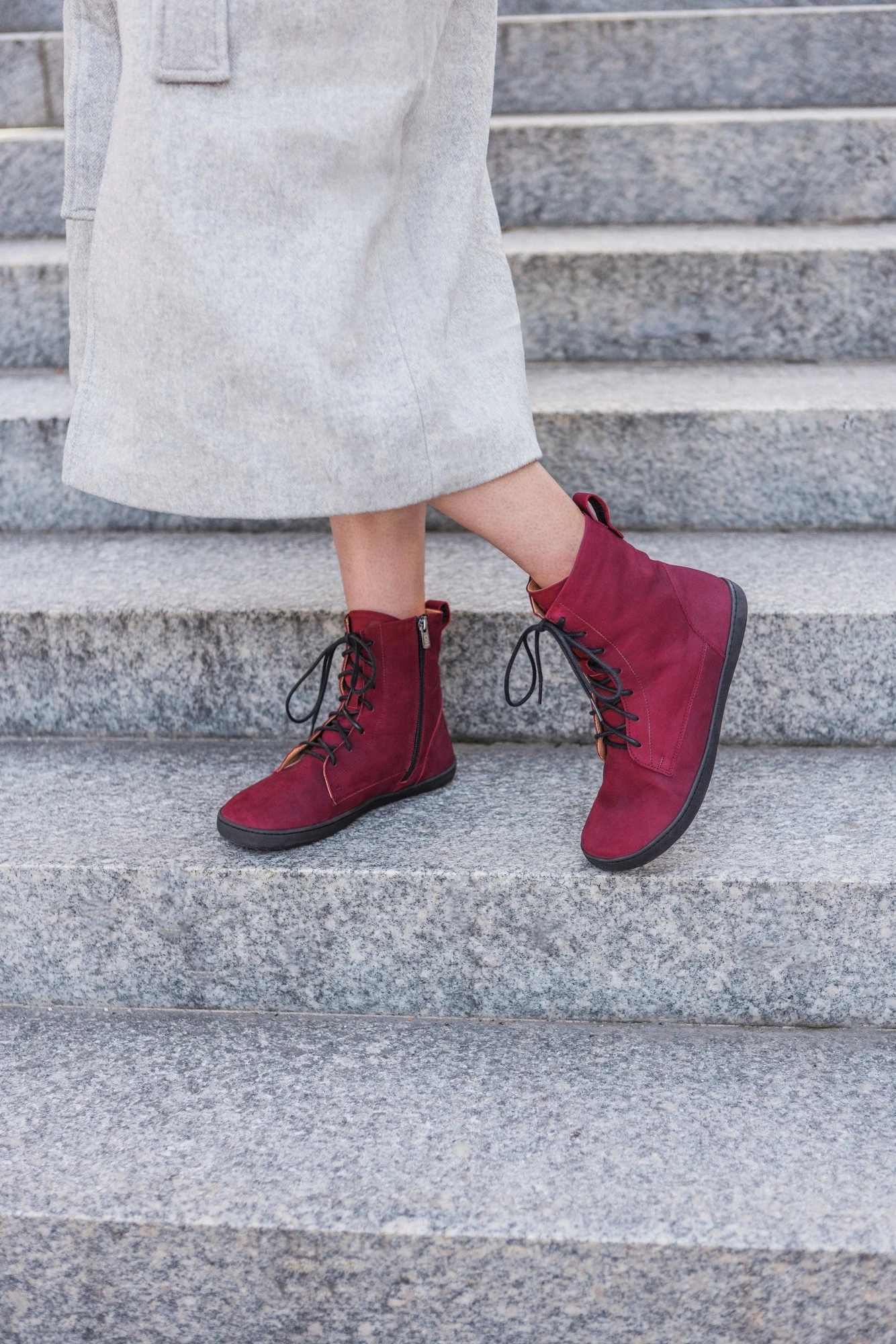 Босоногие ботинки Shapen COZY — бордовый, фото 22