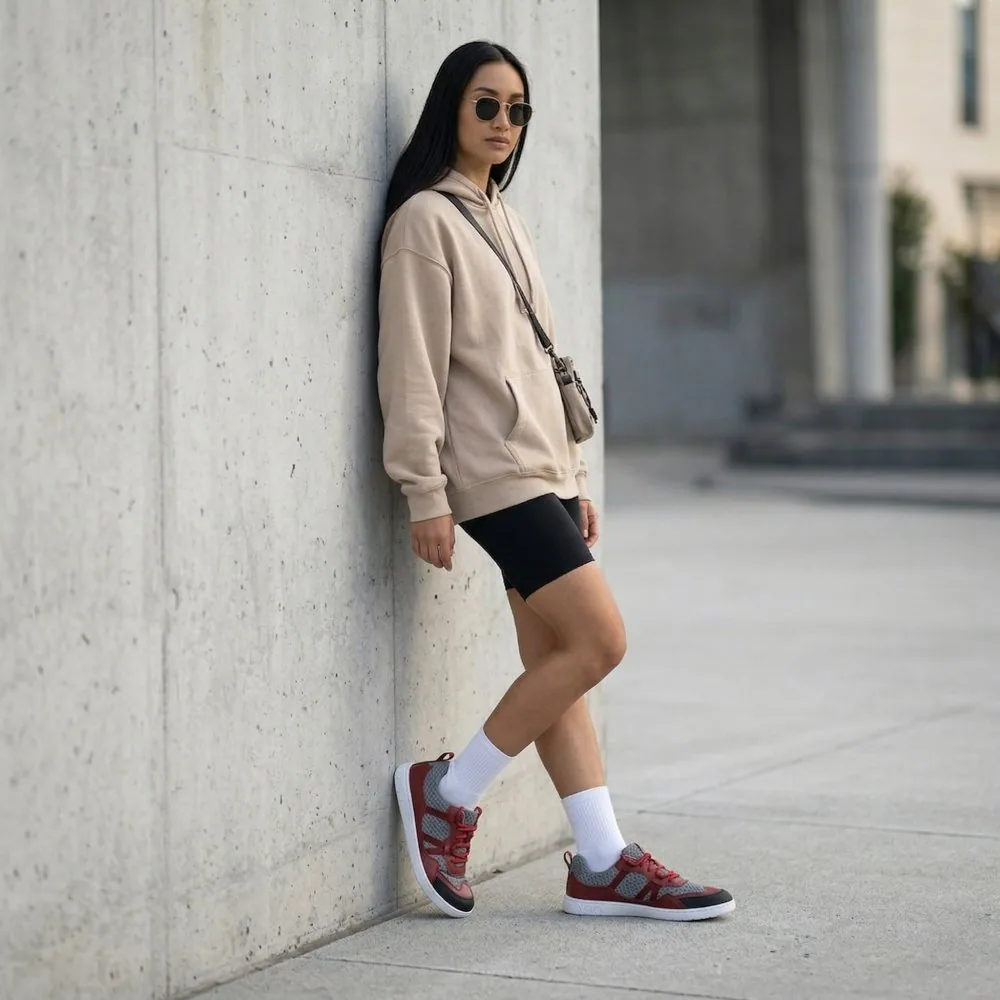 Женские кроссовки ZAQQ SQATE Red (красный цвет), фото 11