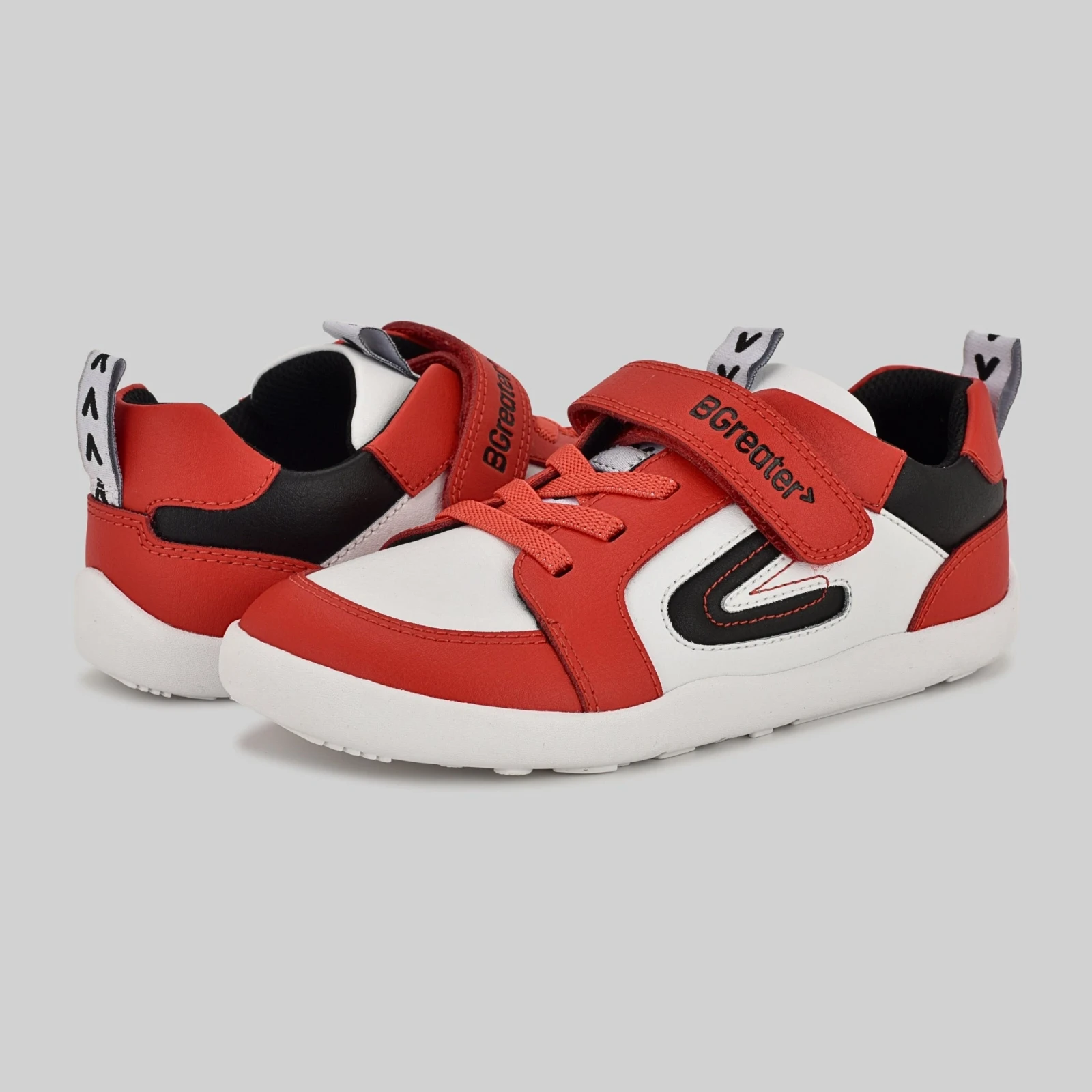 Кроссовки BGreater All Leather Lev — красный с белым, фото 13