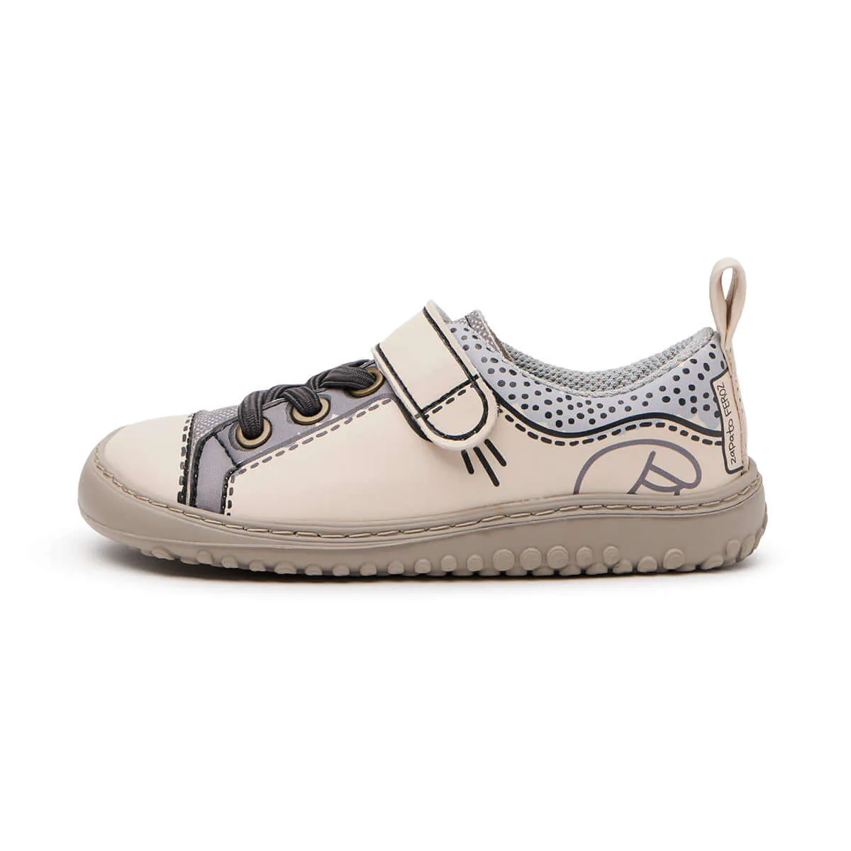 Детская обувь Zapato Feroz «Paterna Rocker Cómic AW25» — серый — фото 1 из 4