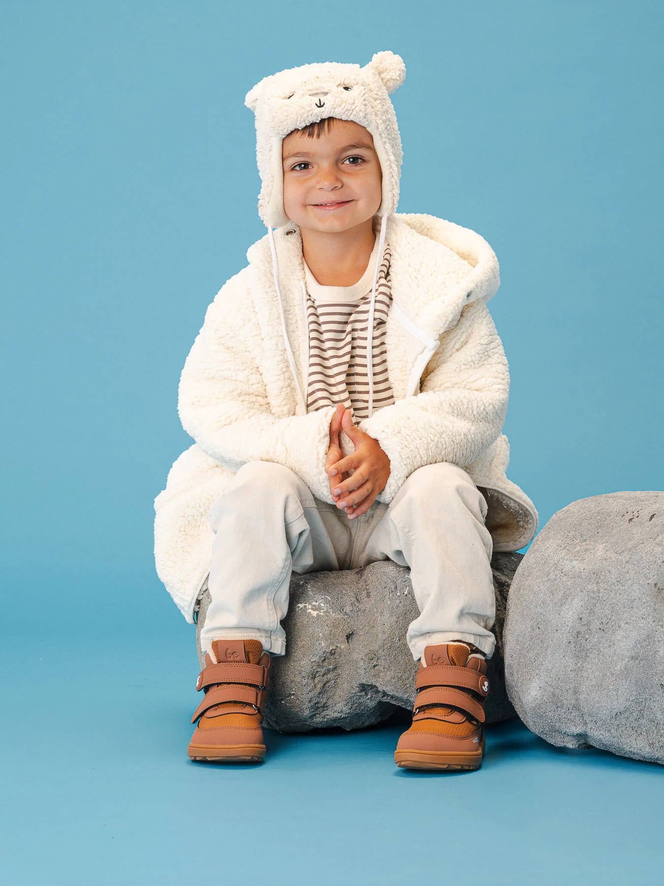 Детские босоногие ботинки Be Lenka Zippu Preschool - коричневый, фото 4