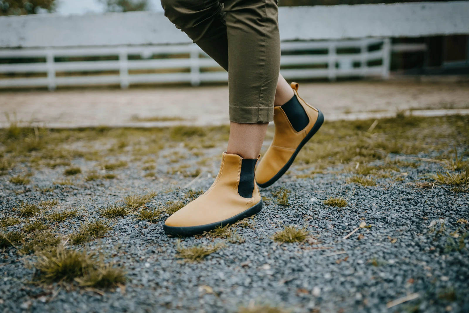 Ботинки Ahinsa Chelsea 2.0 Barefoot — горчичный, фото 14