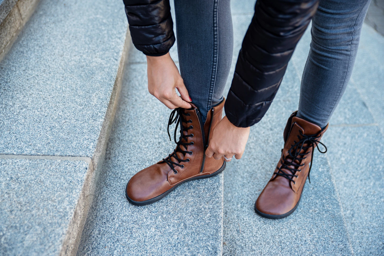 Сапоги Ahinsa Jaya Zip Barefoot — коричневый, фото 11