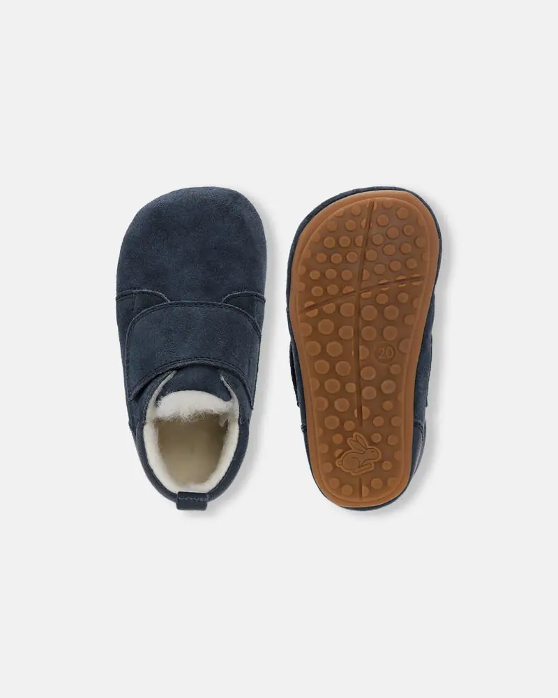 Детские босоногие домашние тапочки Bundgaard Teddy Navy, фото 2