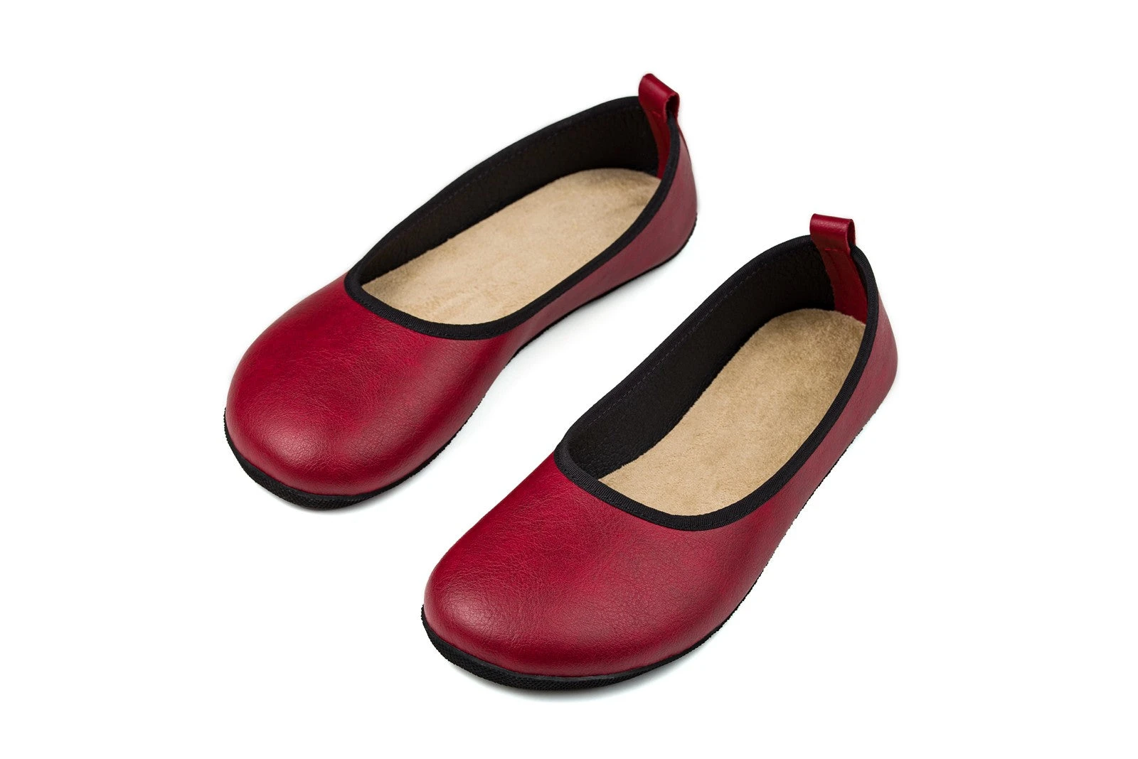 Балетки Ahinsa Ananda Ballet Narrow Barefoot — бордовый, фото 11