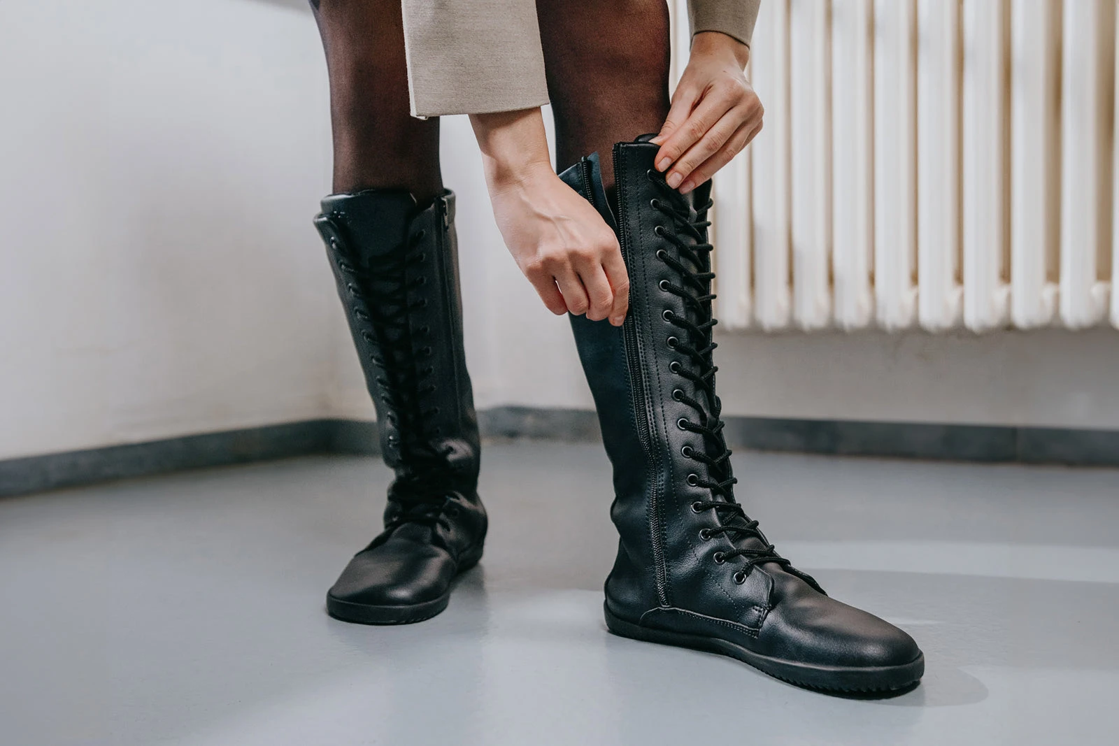 Сапоги Ahinsa Jaya Winter Tall Barefoot — чёрный, фото 12