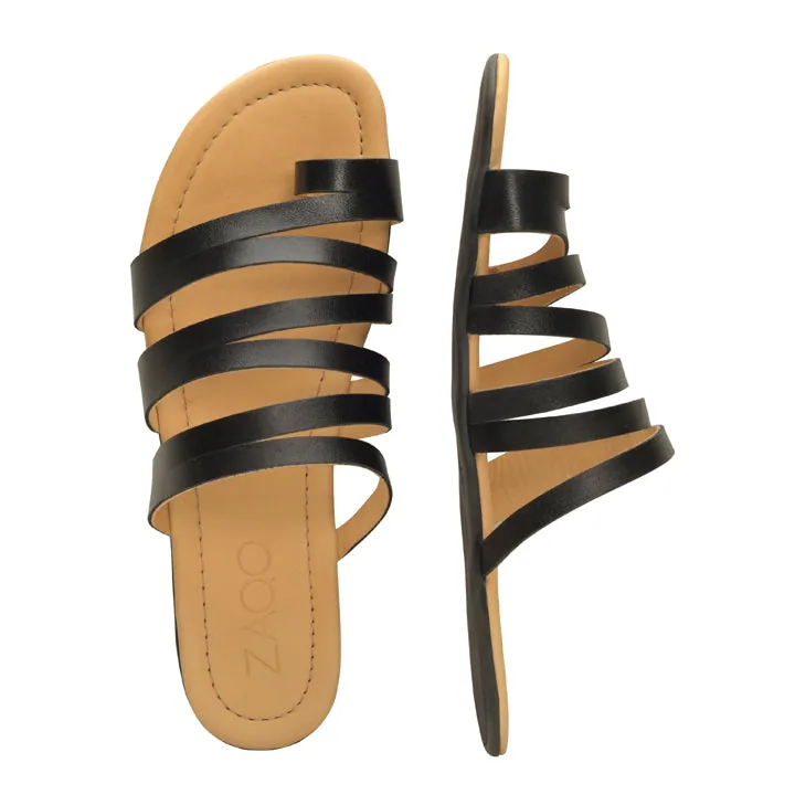 Женские сандалии ZAQQ FLAQE Black (чёрный цвет), фото 3