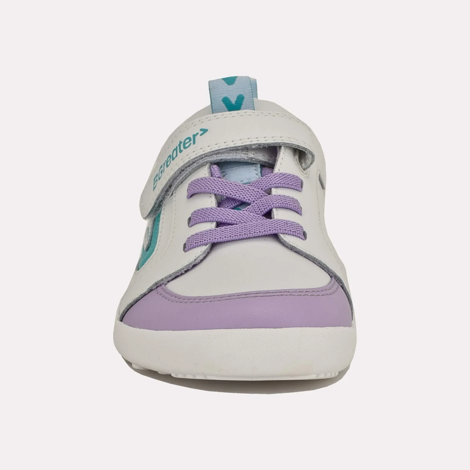Кроссовки BGreater All Leather Lev — сиреневый с белым, фото 9