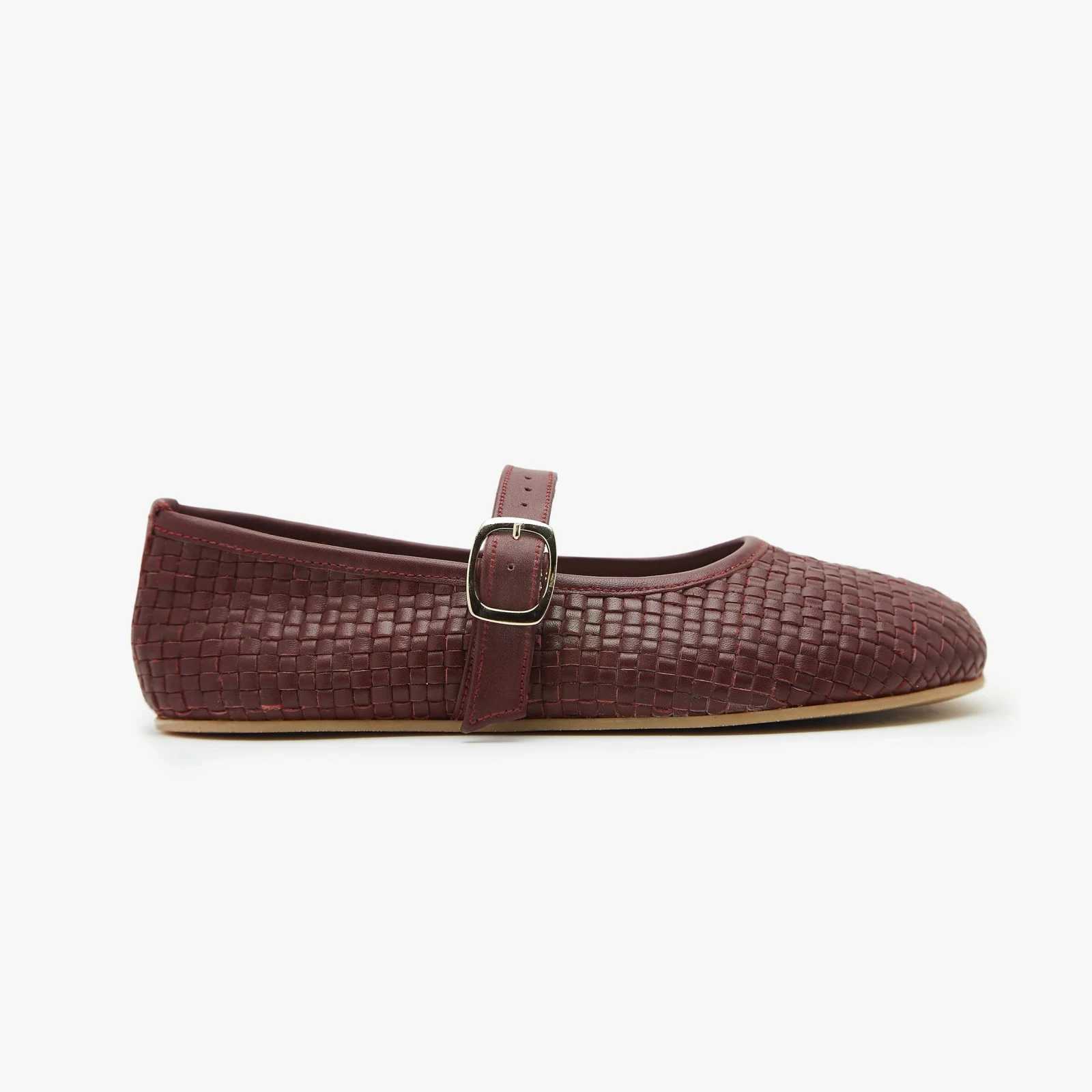 Босоногие туфли Origo Intreccio Mary Jane — бордовый, фото 4