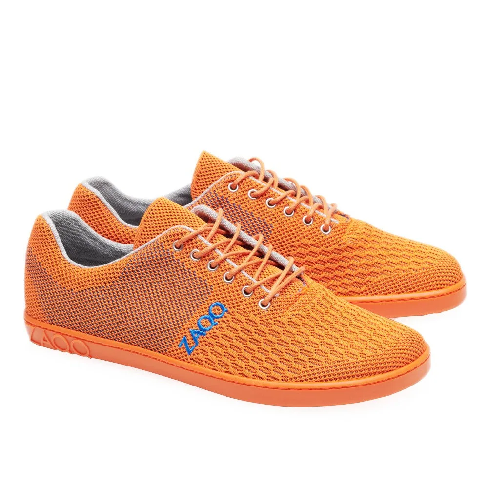 Мужские кроссовки ZAQQ QNIT Orange (оранжевый цвет) — фото 1 из 12