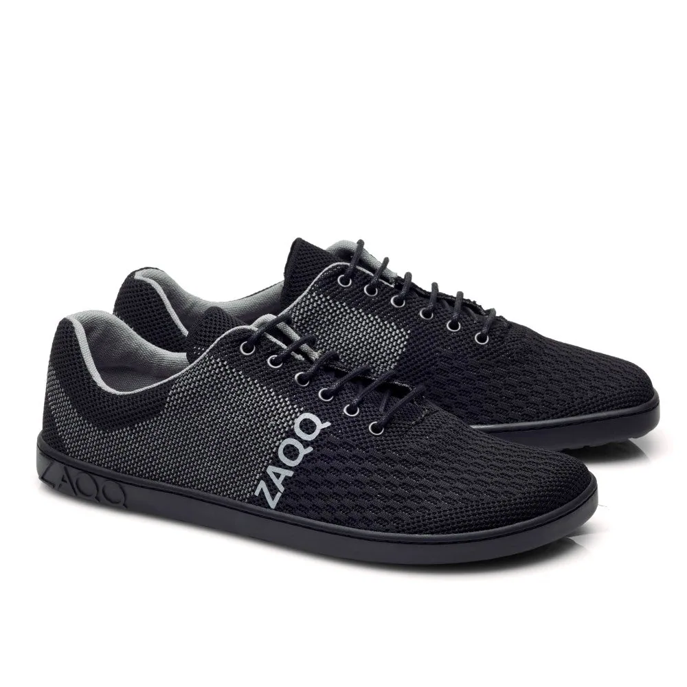 Мужские кроссовки ZAQQ QNIT Black (чёрный цвет) — фото 1 из 4